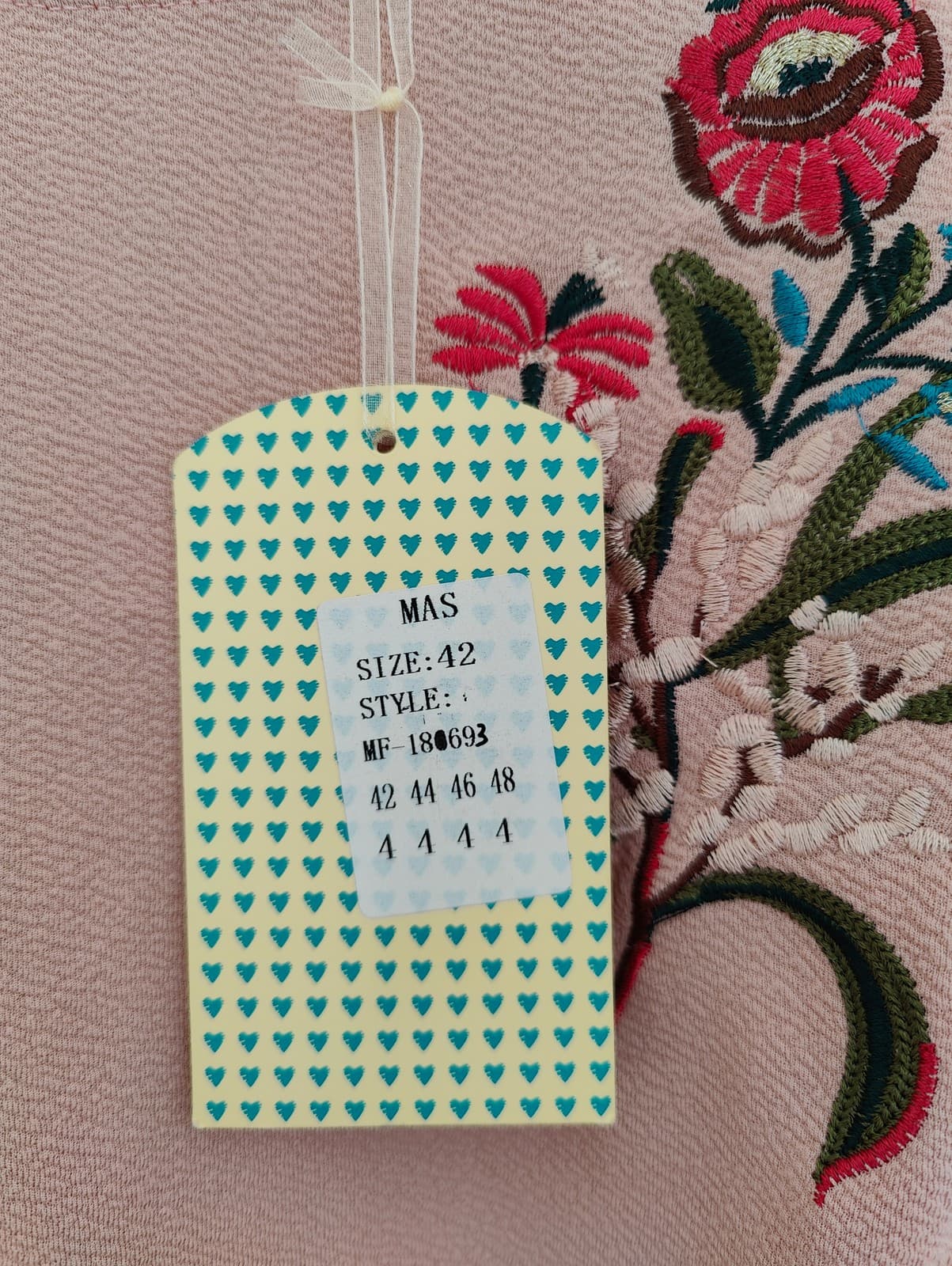 Robe à broderies florales MAS Fashion — Taille 42 — photo 5