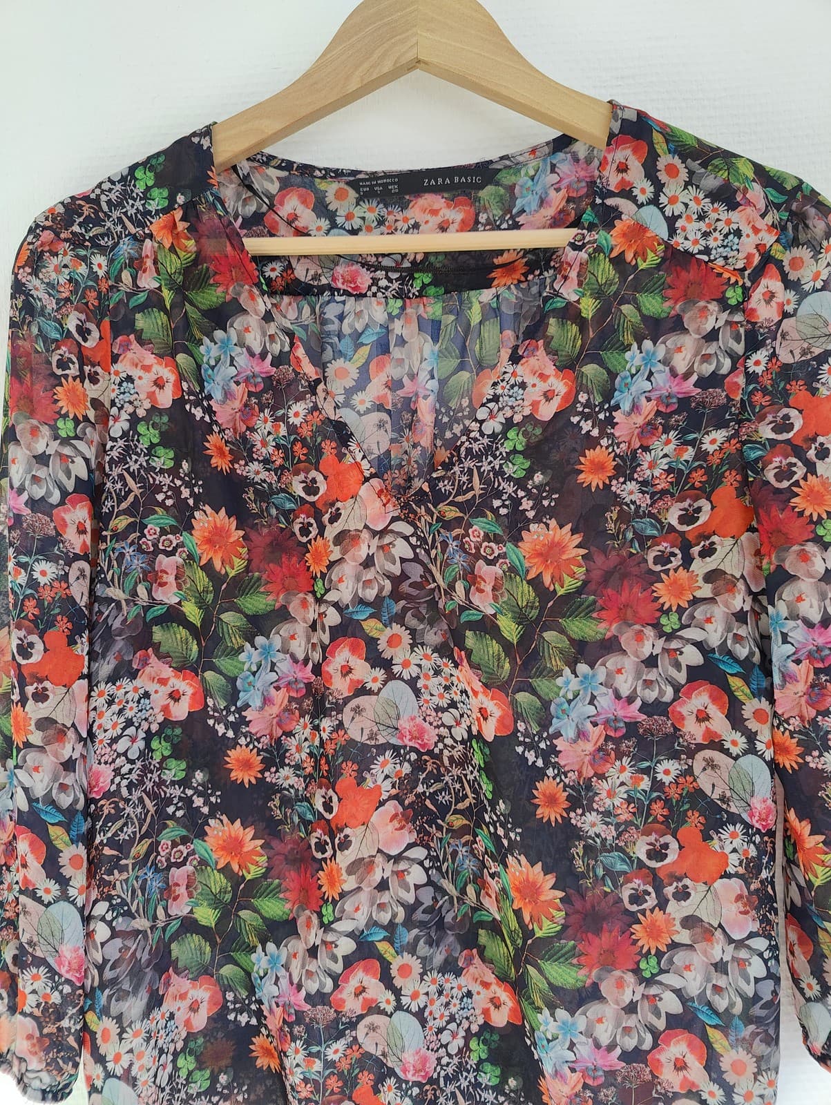 Blouse fluide à imprimé floral Zara – Taille S — photo 3