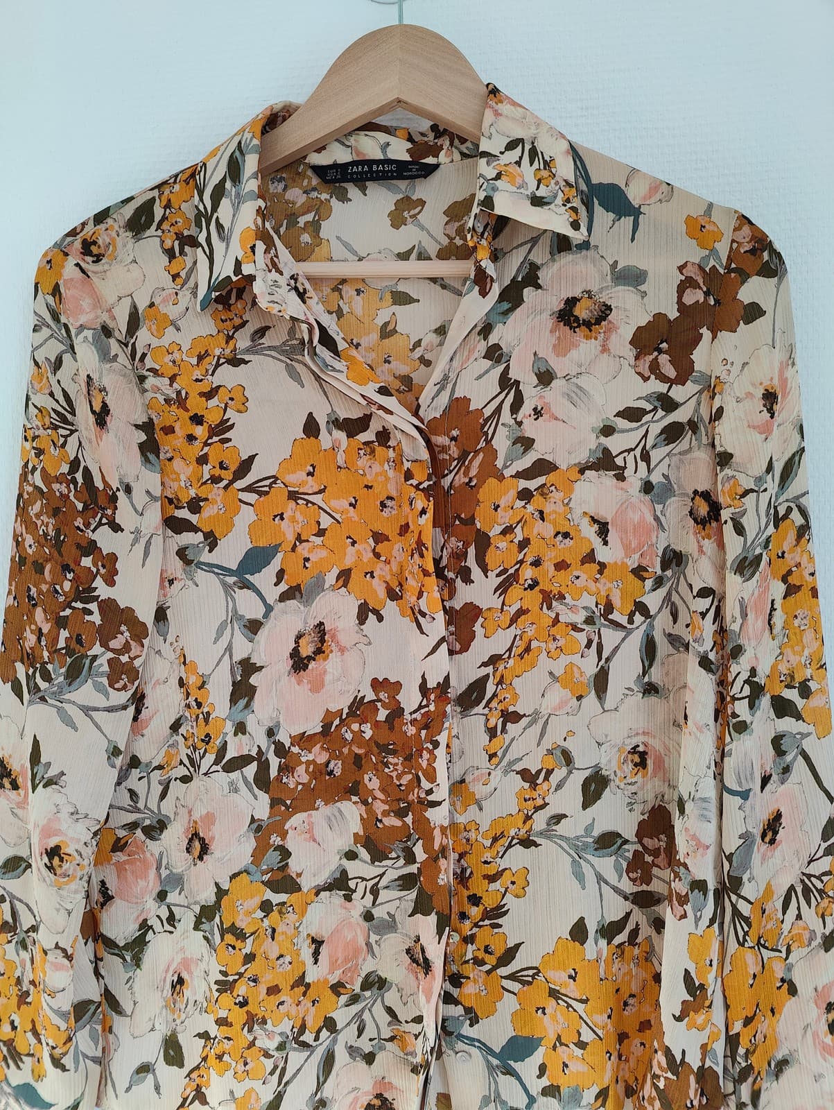 Chemise fluide à imprimé floral Zara – Taille S — photo 3