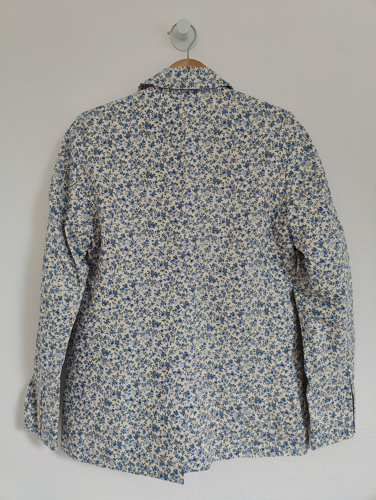 Blazer croisé fleuri bleu et blanc Sézane – Taille XS  — photo 5