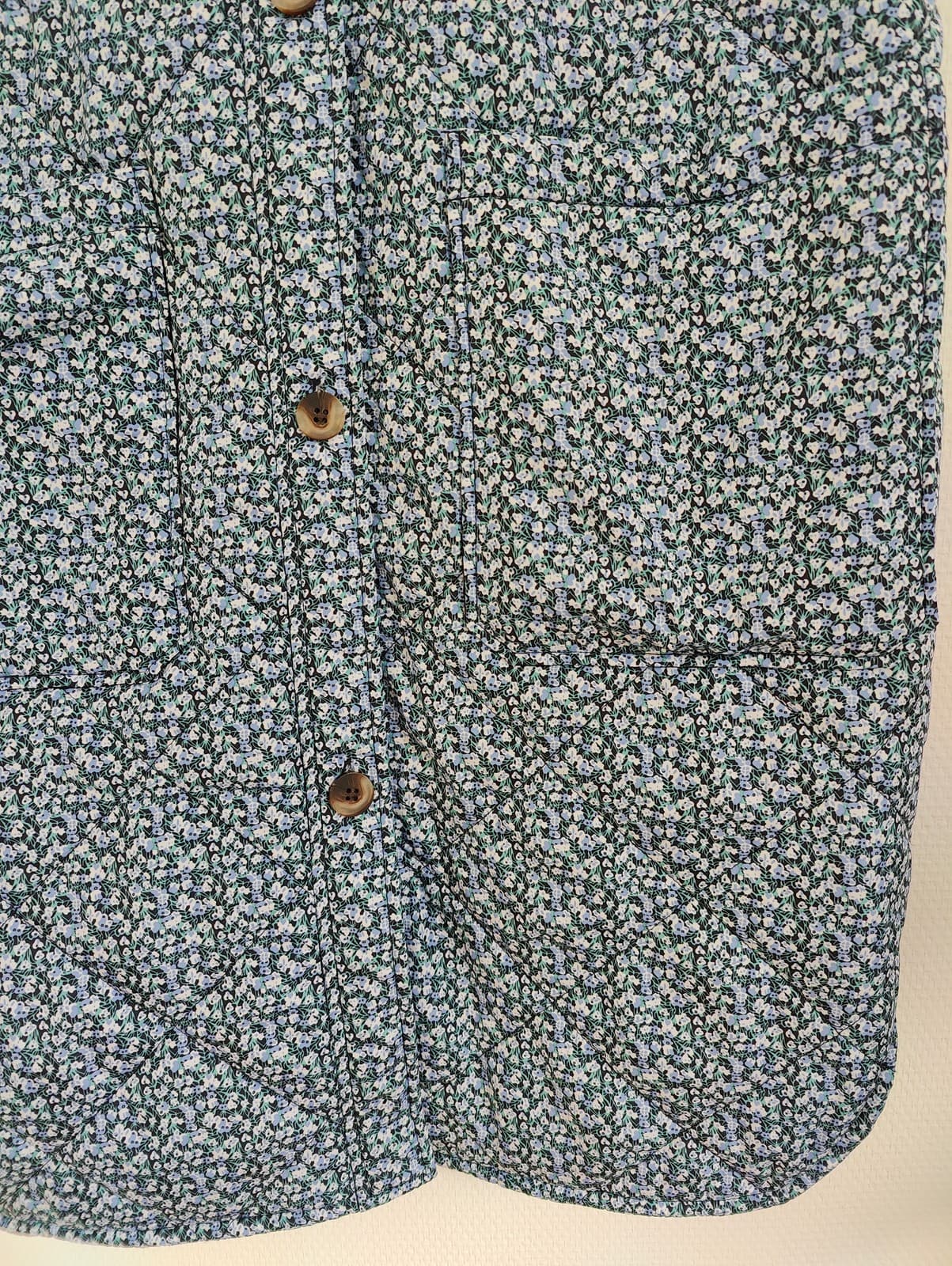 Veste sans manches matelassée à fleurs bleues Vila – Taille 38 — photo 4