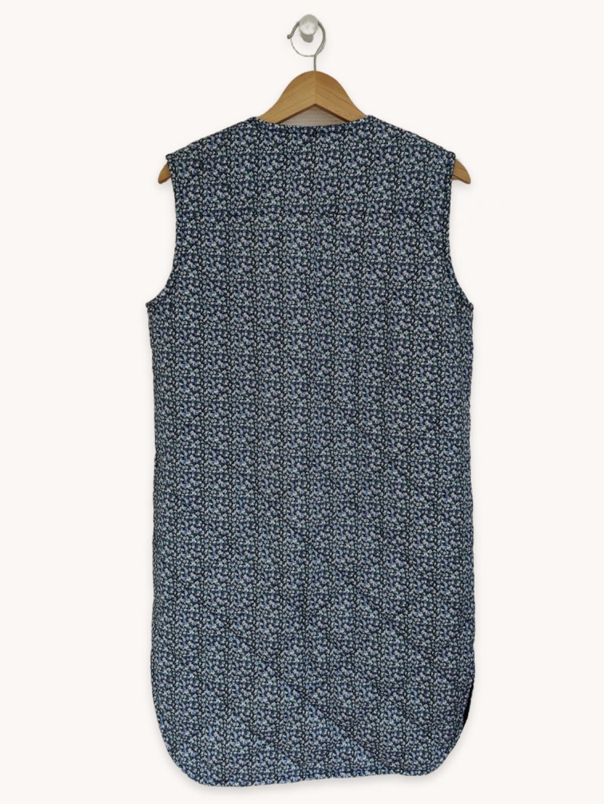 Veste sans manches matelassée à fleurs bleues Vila – Taille 38 — photo 6
