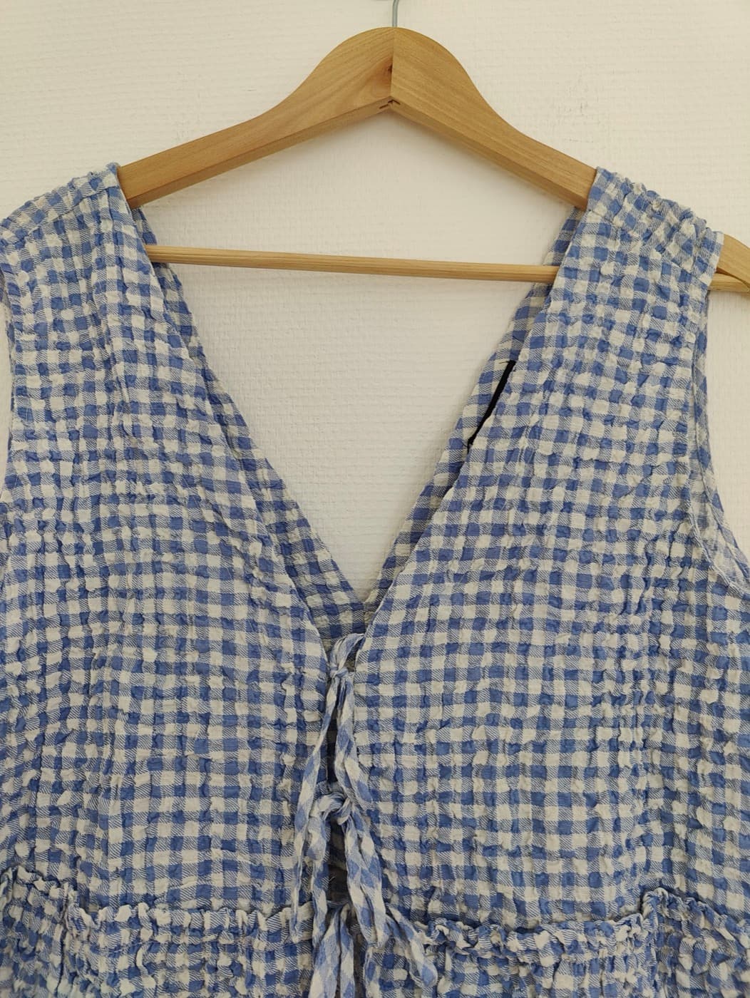 Top Zara vichy gaufré – Taille XL — photo 3