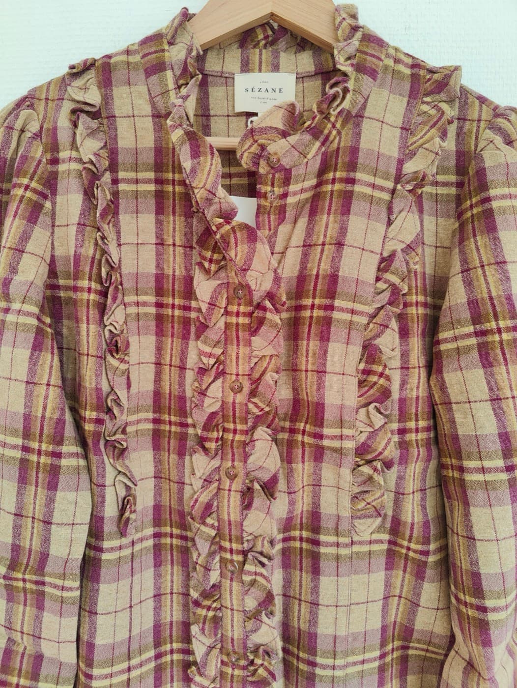Chemise Sézane à carreaux tartan – Taille 40 — photo 3
