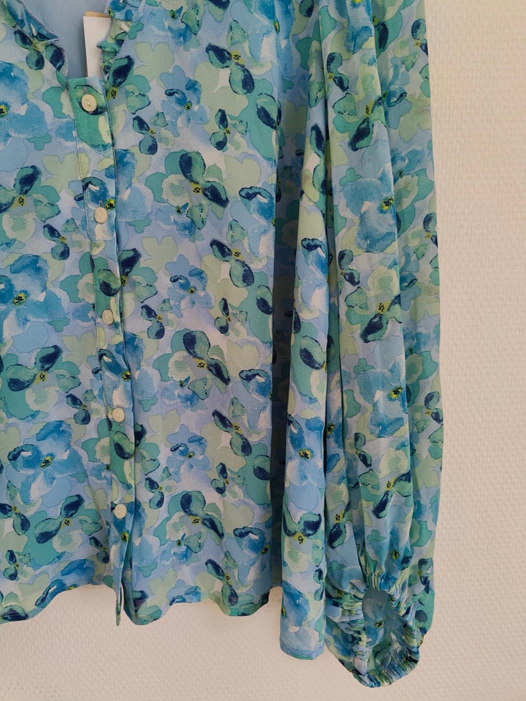 Chemise Vila à imprimé floral bleu – Taille 38 — photo 4