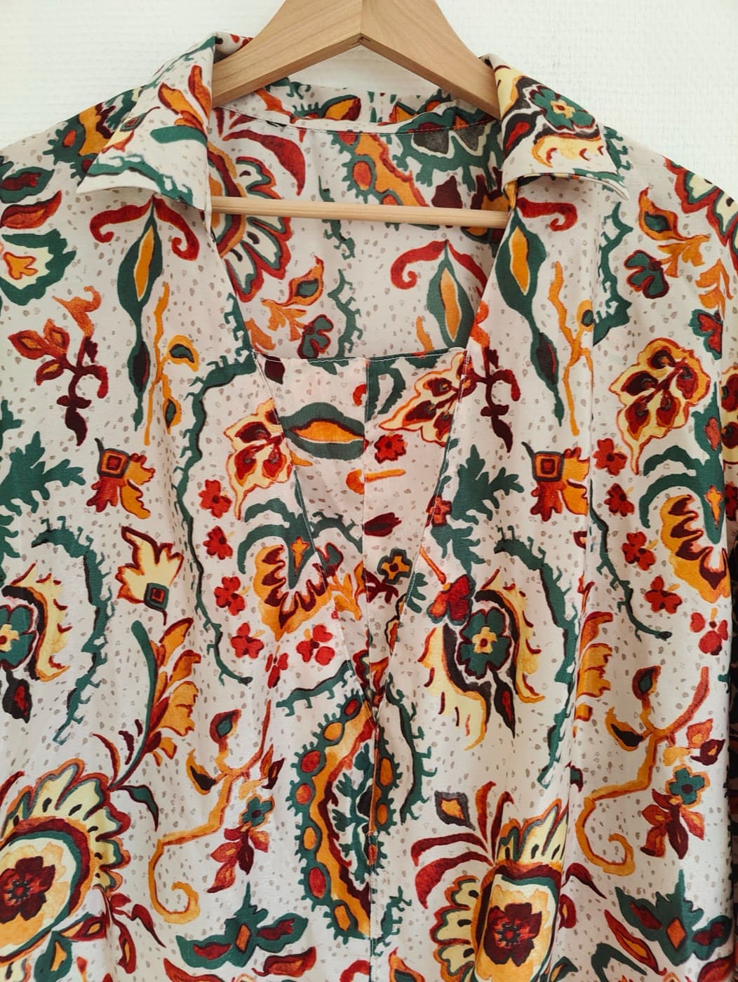 Blouse imprimée bohème à manches – Taille 42 — photo 3