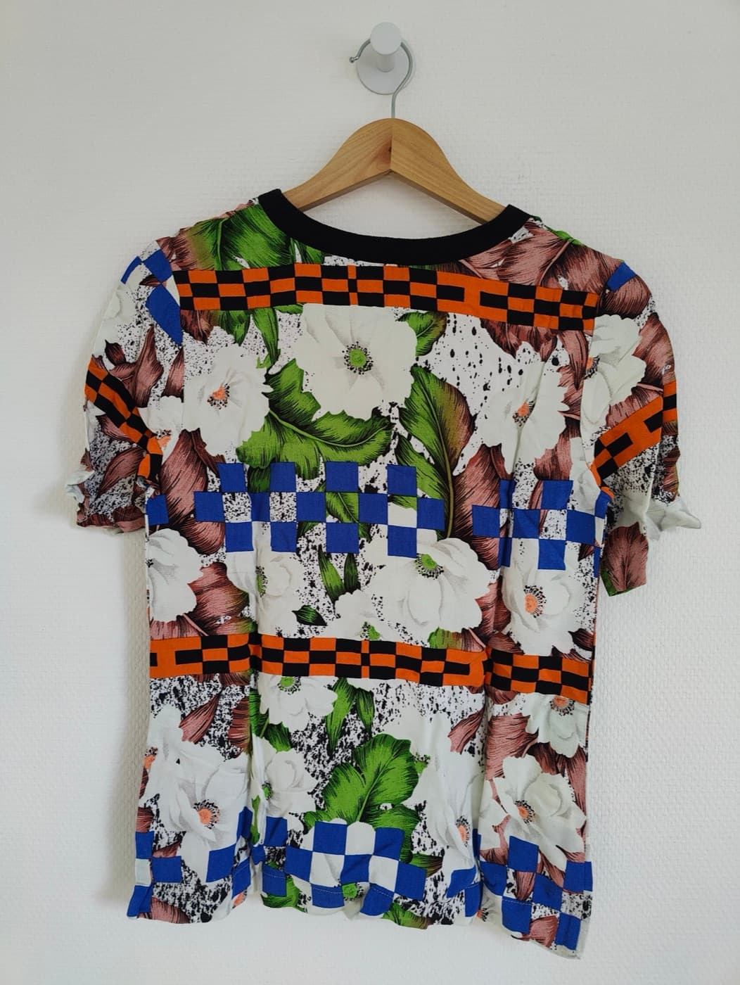 Top Topshop à imprimé floral et damier – Taille 34 — photo 5