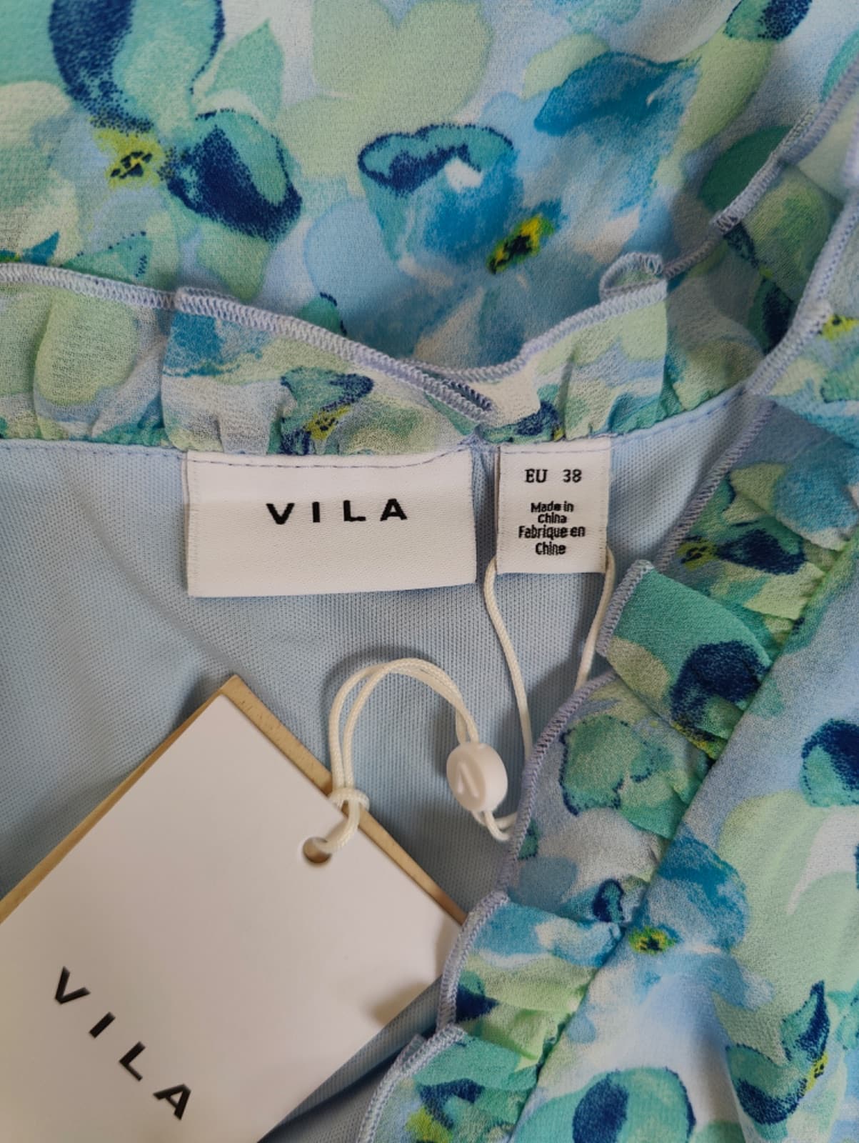 Chemise Vila à imprimé floral bleu – Taille 38 — photo 6