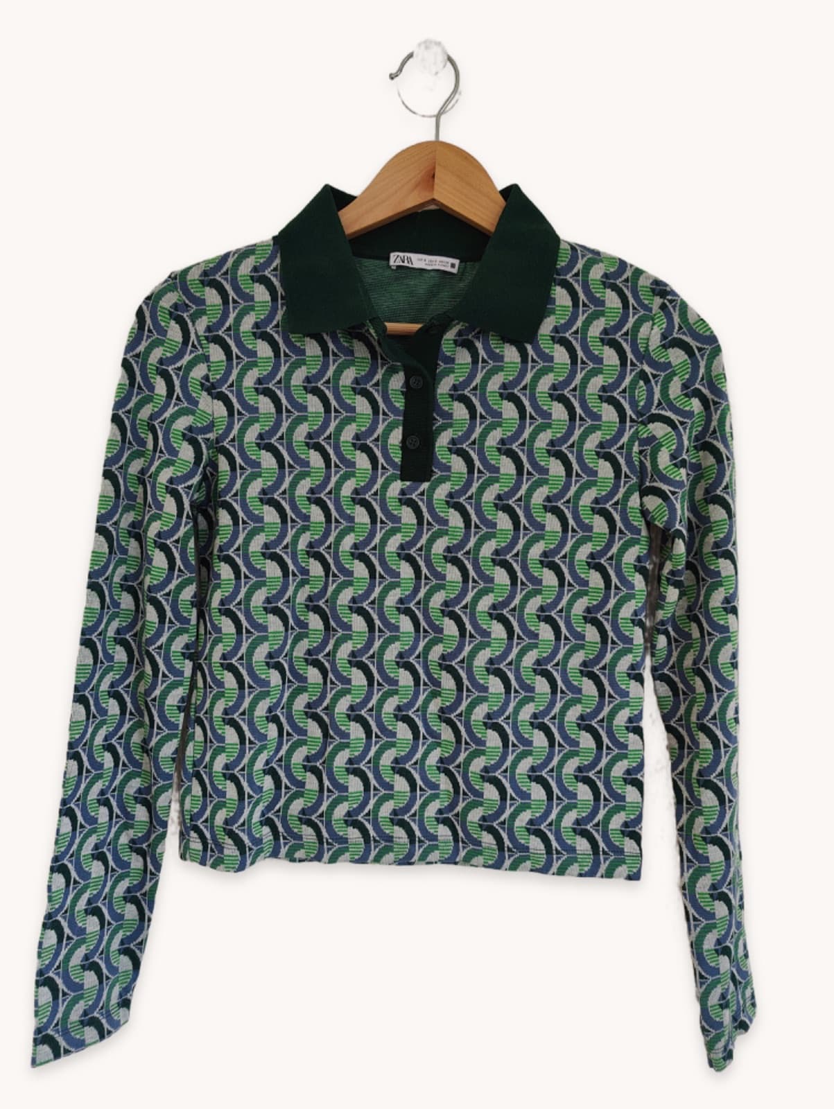 Top Zara imprimé géométrique – Taille S  — photo 2