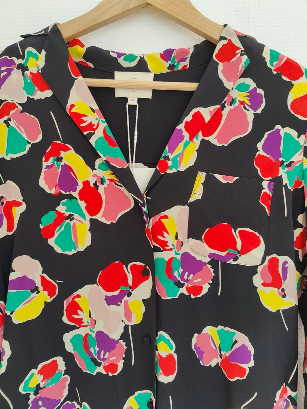 Chemise Sézane en soie imprimée – Taille 36 — photo 3