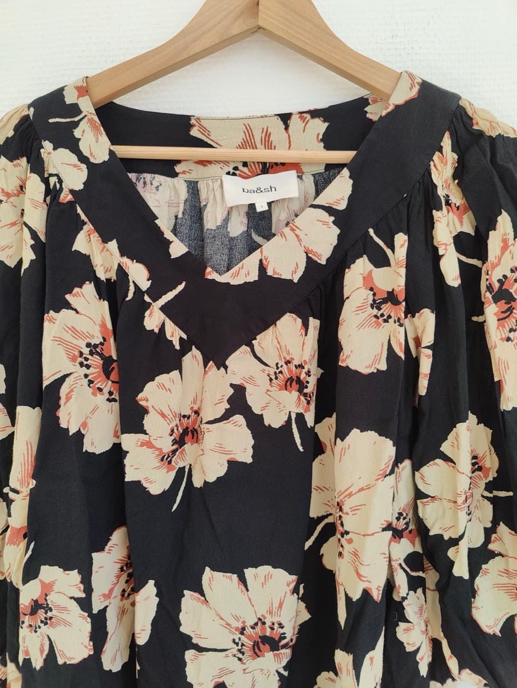 Blouse ba&sh à motif coquelicots – Taille 1 — photo 3