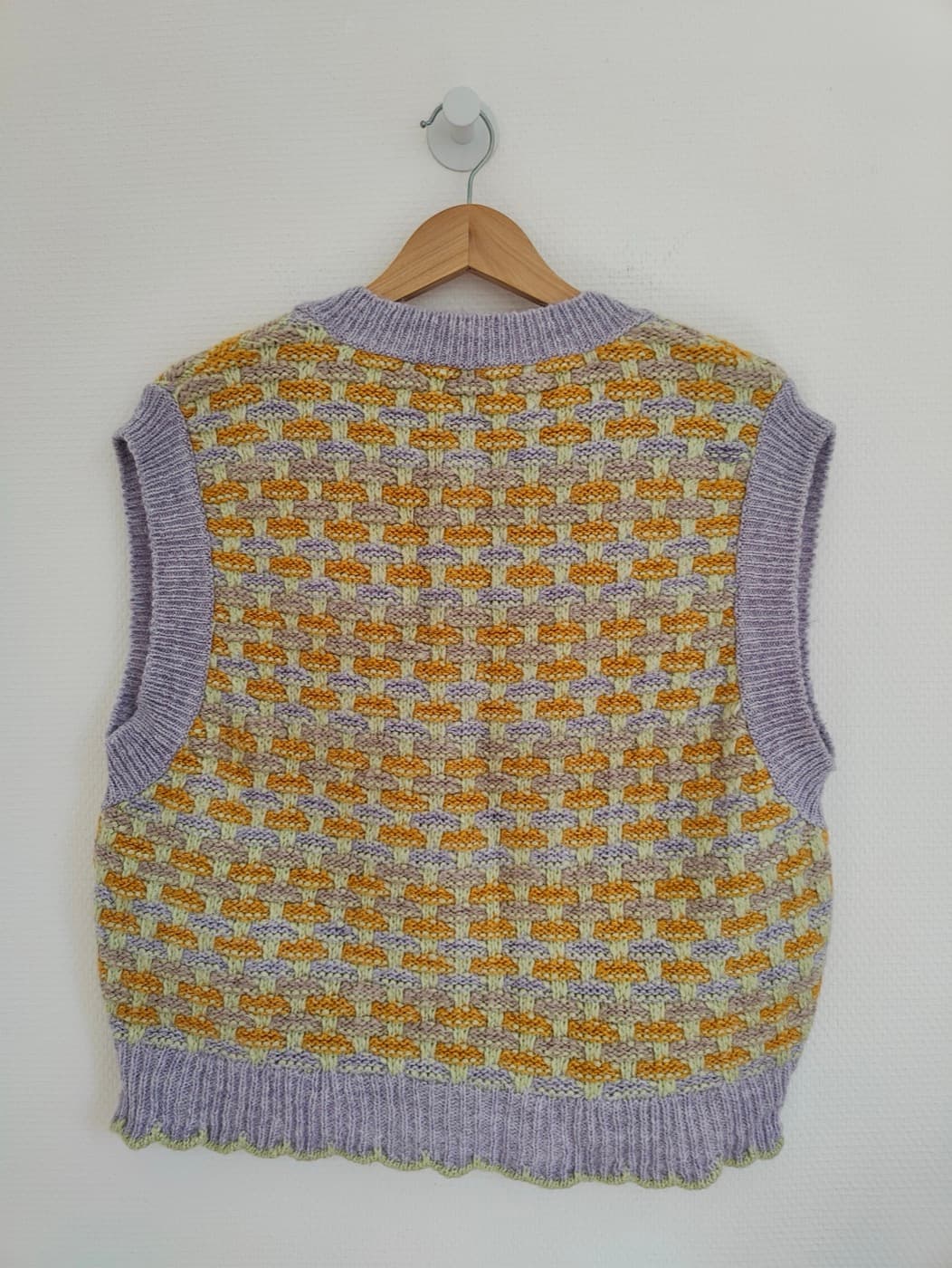 Pull Mango sans manches à motif jacquard – Taille L — photo 5