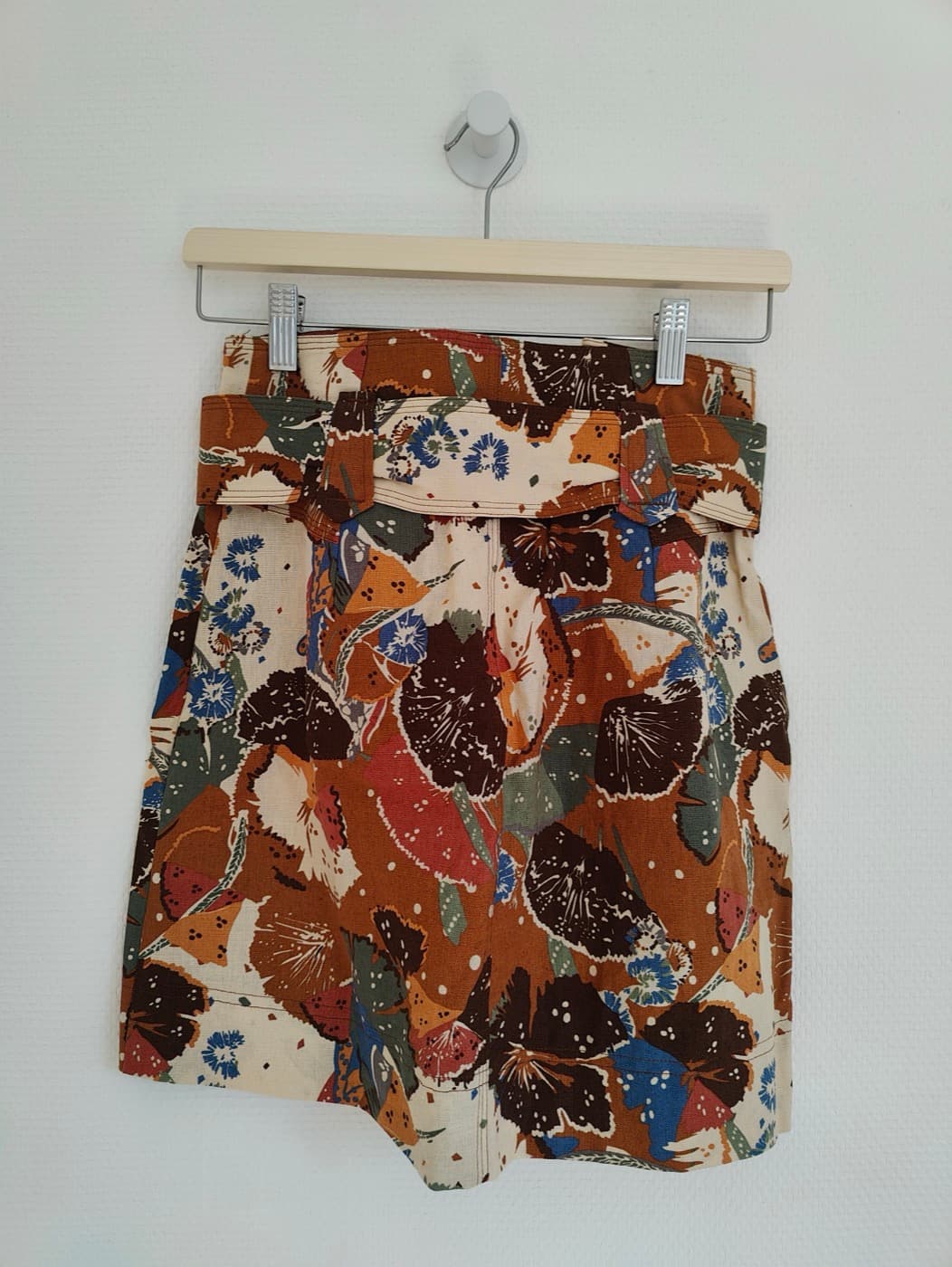 Jupe Sézane en lin à imprimé batik – Taille 34 — photo 5