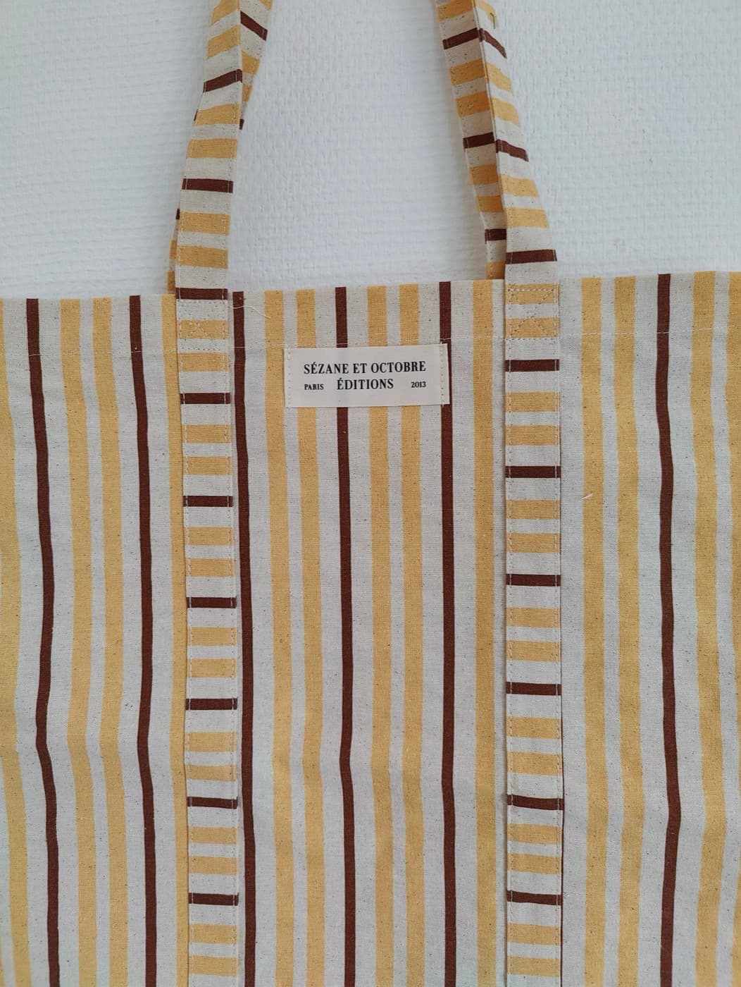 Sac cabas en toile rayée Sézane x Octobre Éditions — photo 3
