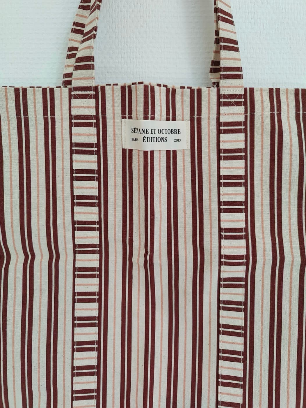 Sac cabas en toile rayée Sézane x Octobre Éditions — photo 3