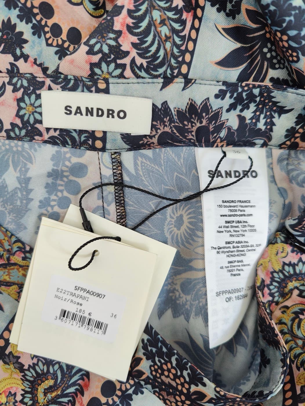 Pantalon large Sandro à imprimé paisley – Taille 36 — photo 4