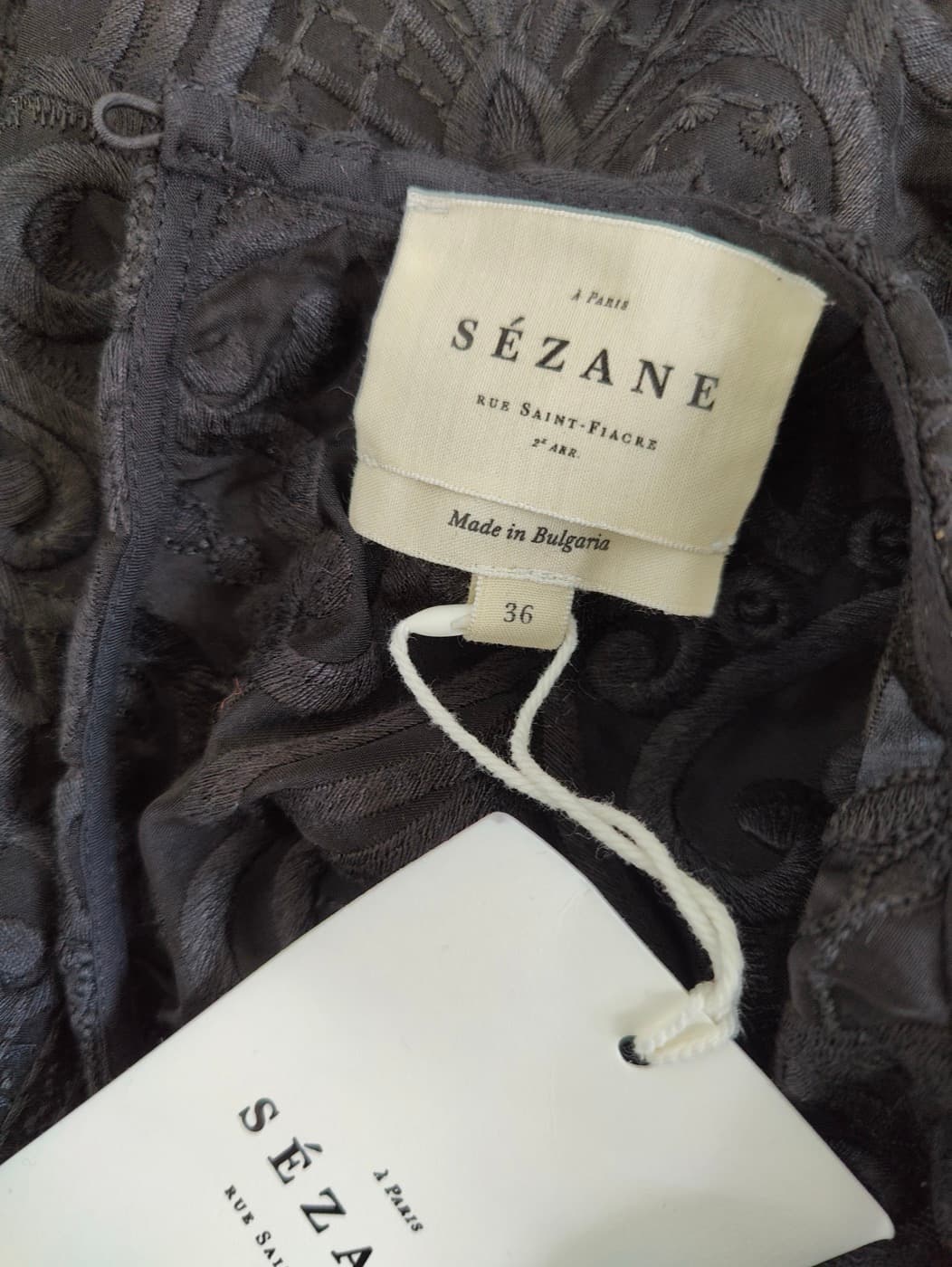 Blouse Sézane en dentelle noire – Taille 36 — photo 5