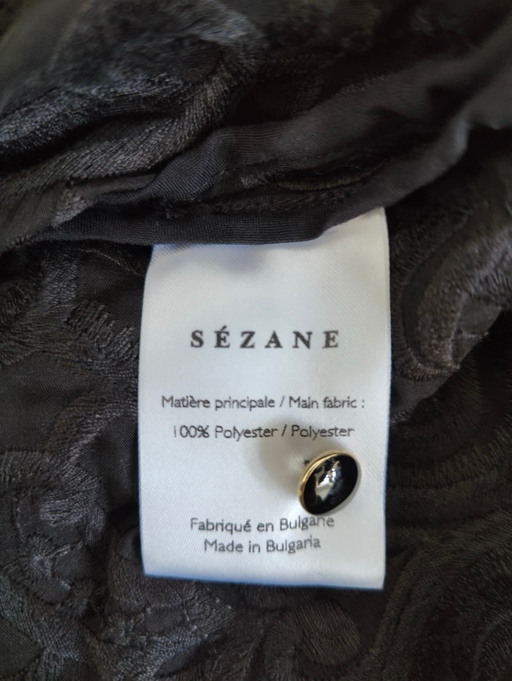 Blouse Sézane en dentelle noire – Taille 36 — photo 6