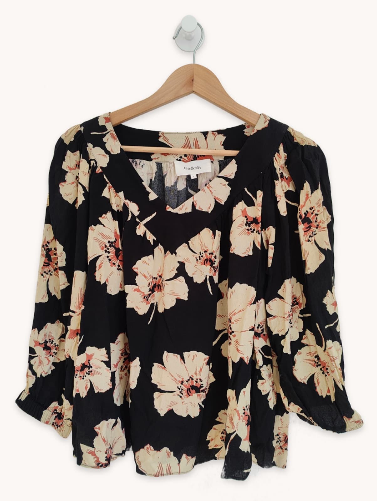 Blouse ba&sh à motif coquelicots – Taille 1 — photo 2