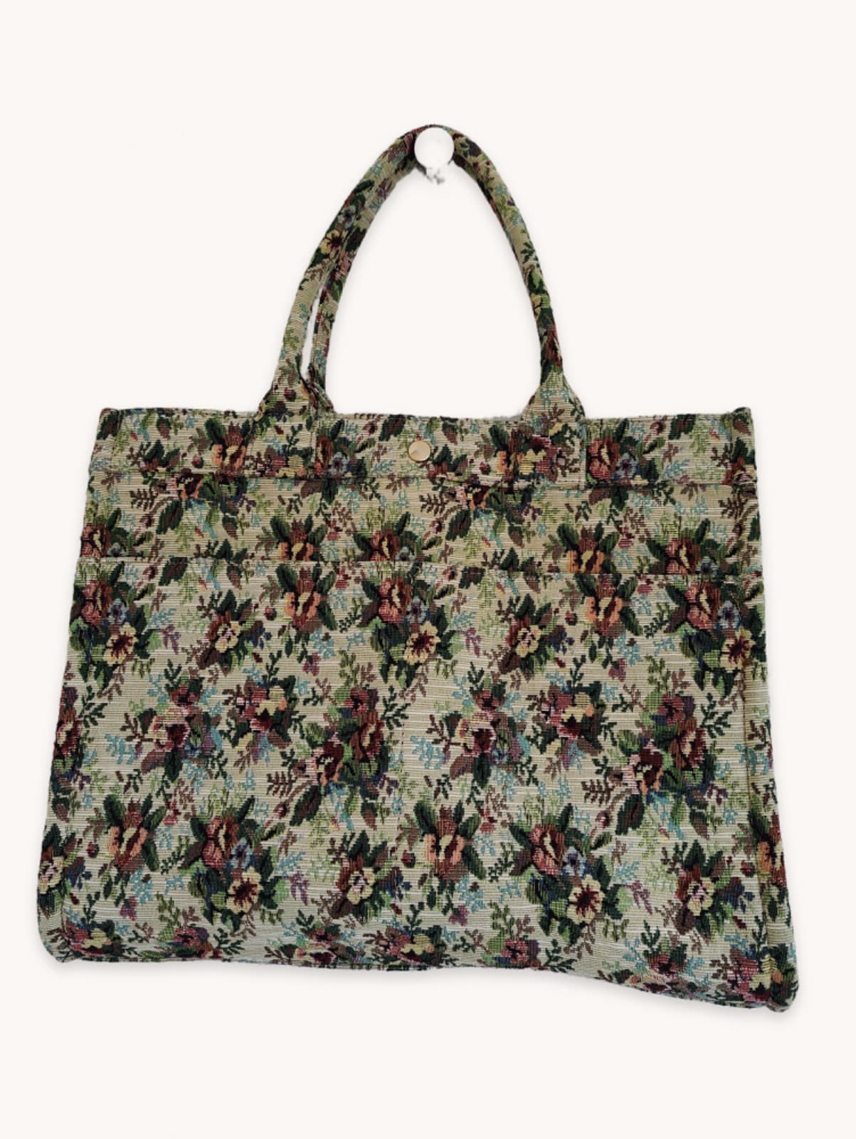 Sac cabas Sézane en jacquard floral — photo 2