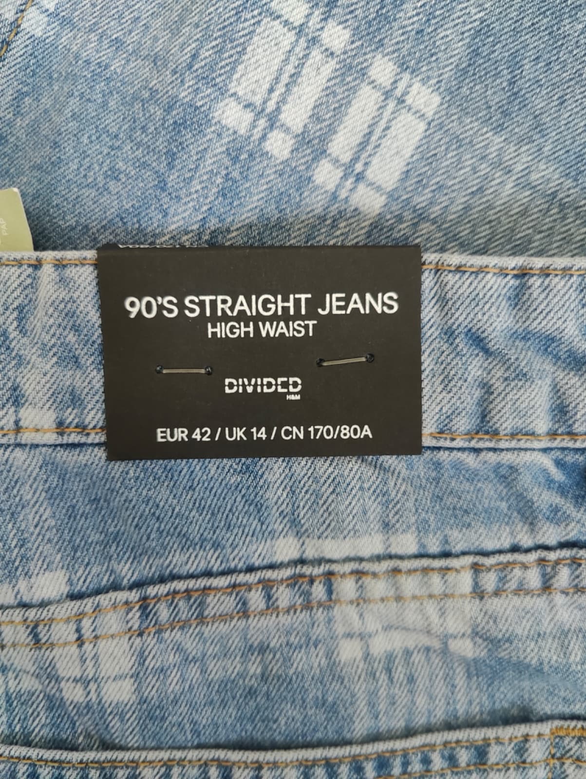 Pantalon H&M à carreaux bleu et blanc – Taille 42 — photo 4