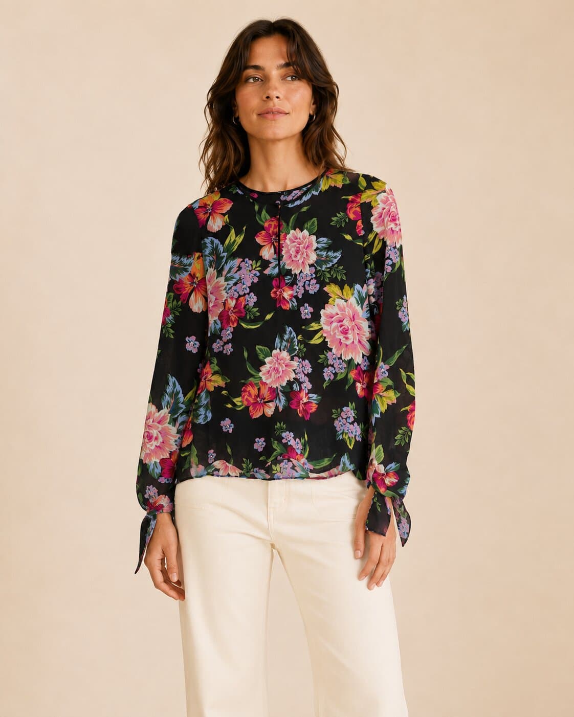 Blouse fluide à imprimé floral Stradivarius – Taille S
