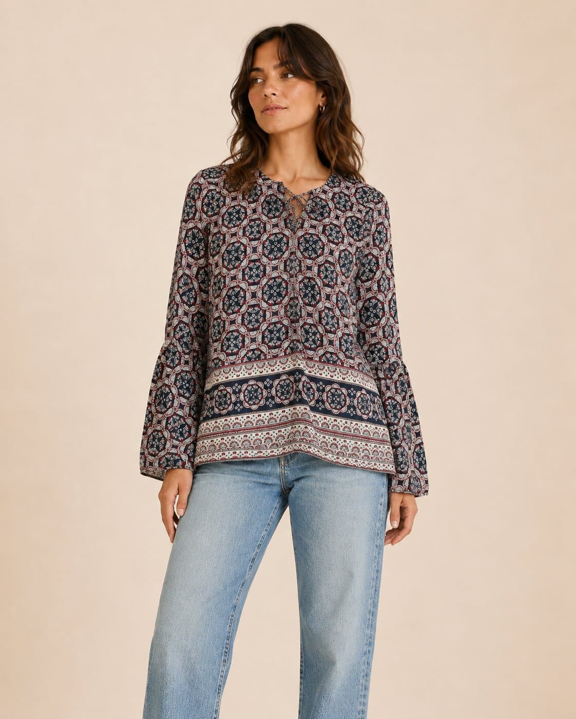 Blouse imprimée Abercrombie & Fitch — Taille XS