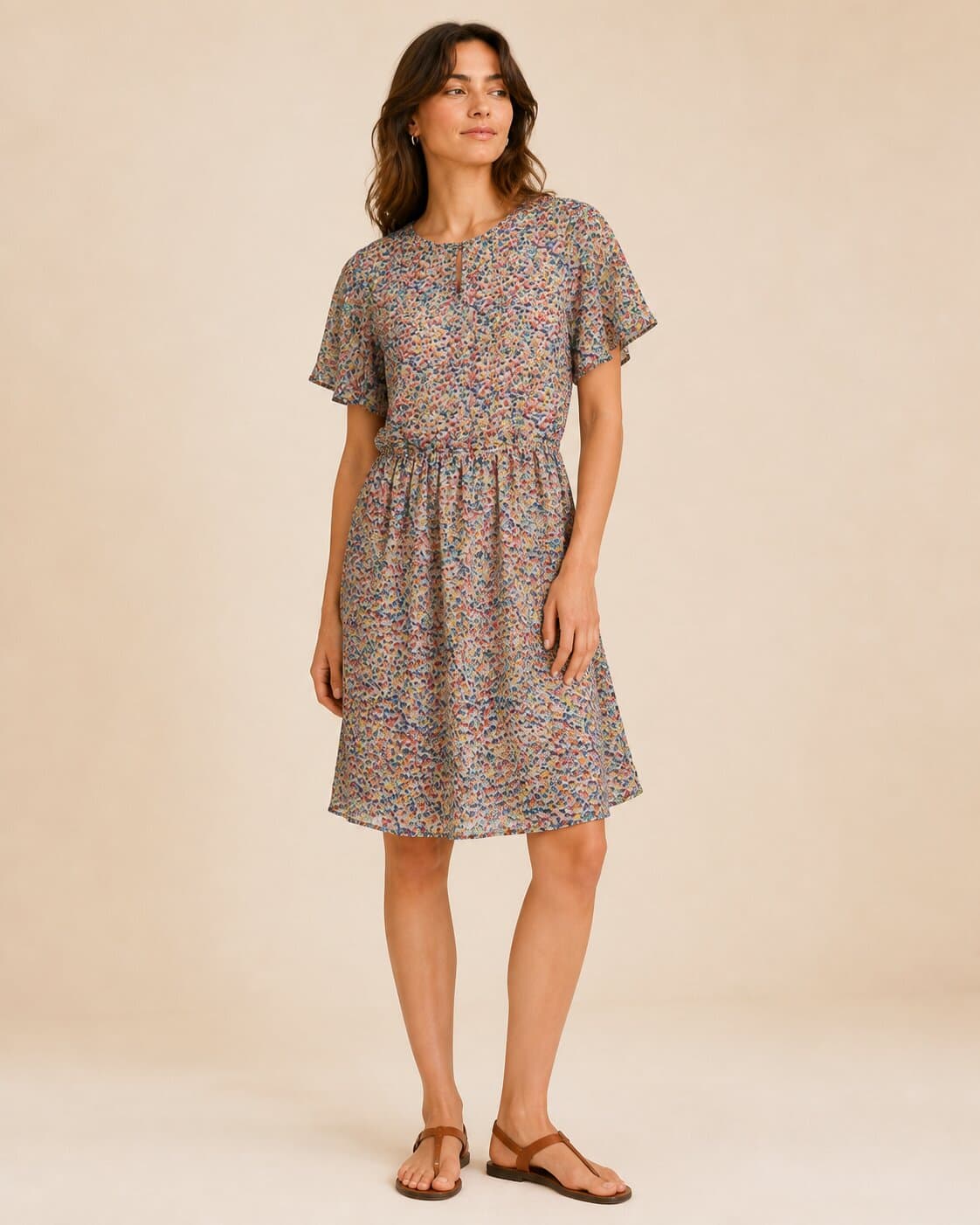 Robe fleurie multicolore Compania Fantastica – Taille S