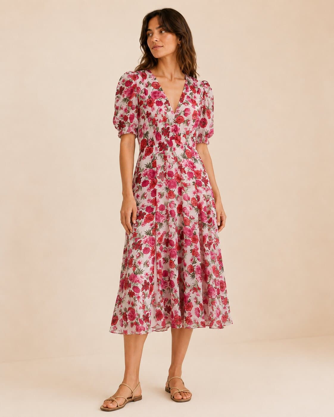Robe fleurie Stradivarius – Taille M