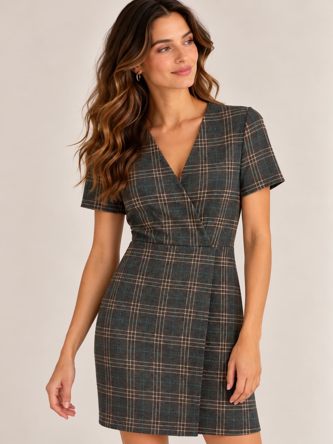 Robe Mango à carreaux – Taille S