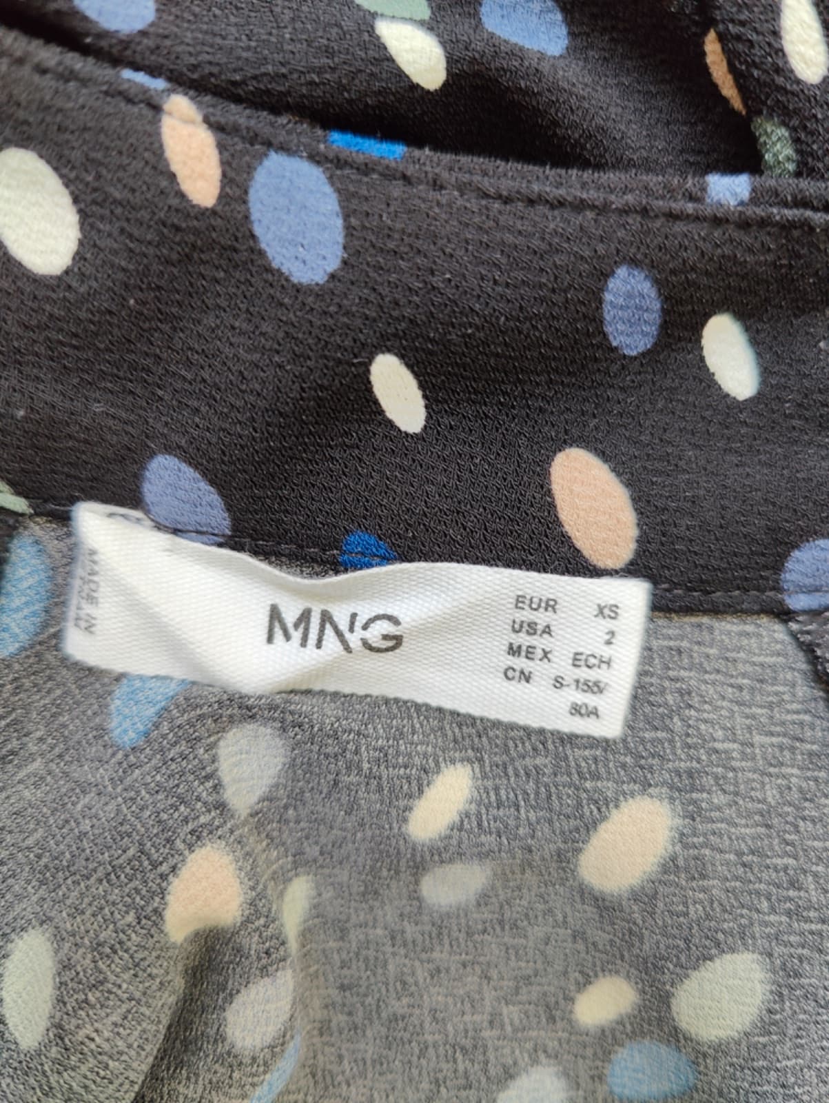 Robe Mango à pois multicolores – Taille XS — photo 5