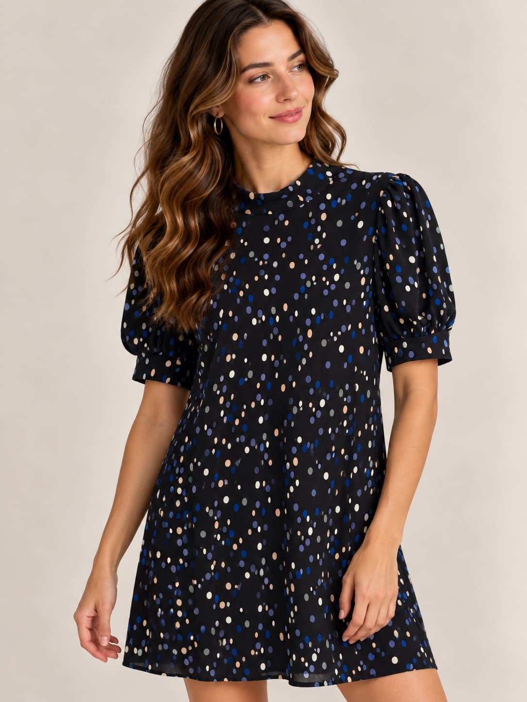 Robe Mango à pois multicolores – Taille XS