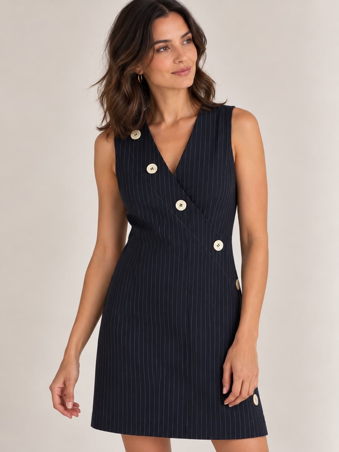 Robe Mango sans manches à fines rayures – Taille XS