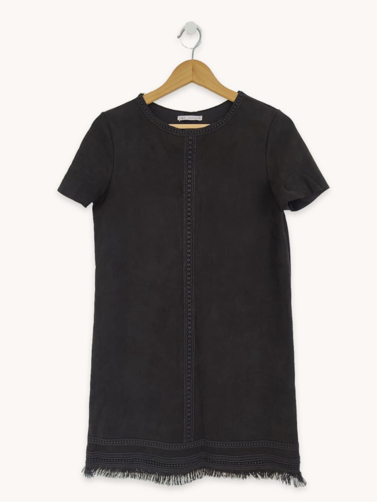 Robe Zara en daim noire – Taille S — photo 2