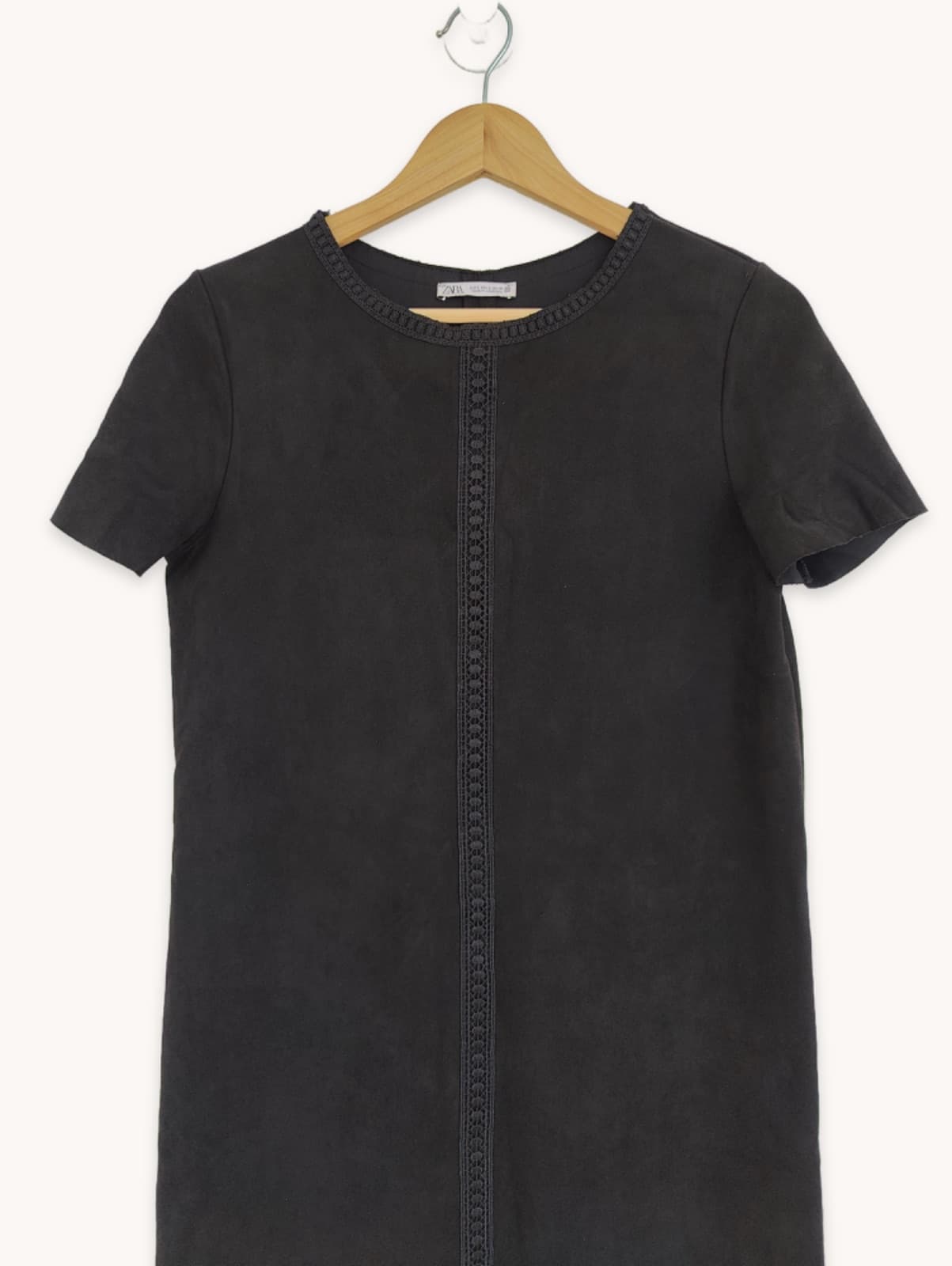 Robe Zara en daim noire – Taille S — photo 3