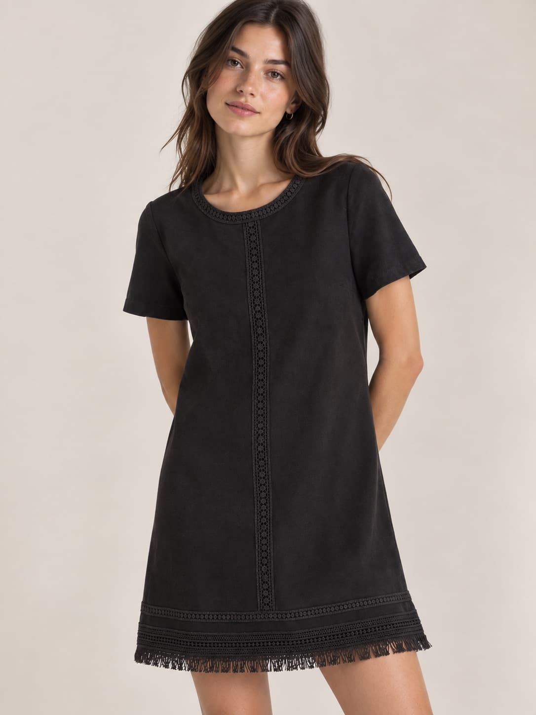 Robe Zara en daim noire – Taille S