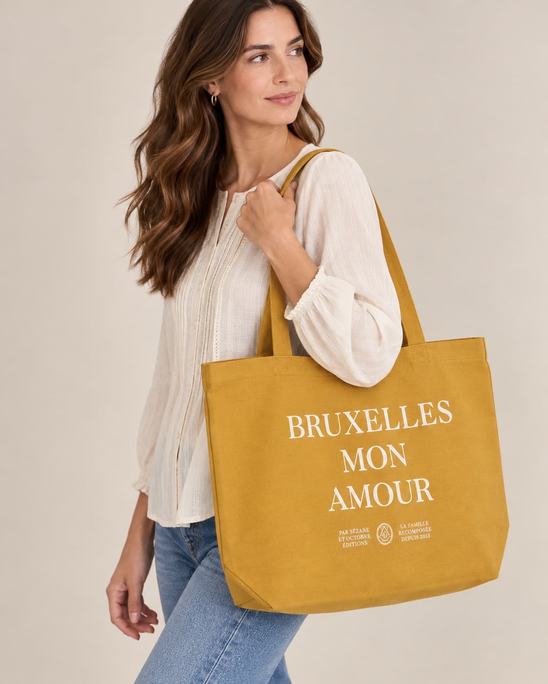 Sac cabas Sézane Bruxelles Mon Amour