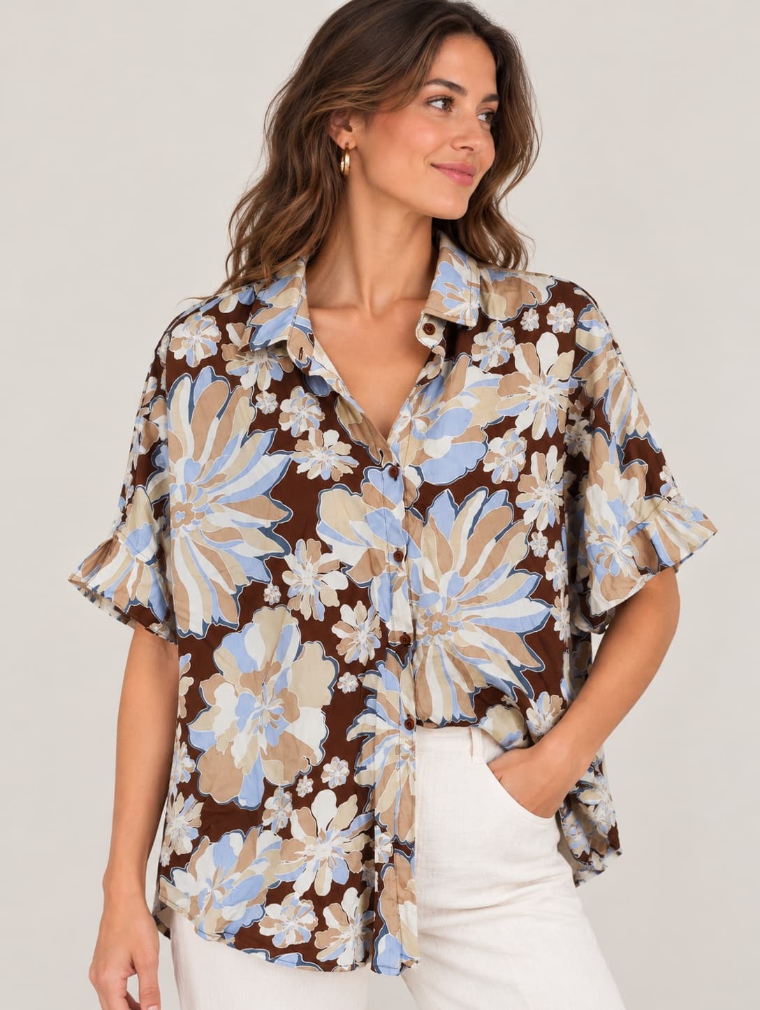 Chemise Jaase à imprimé floral – Taille S